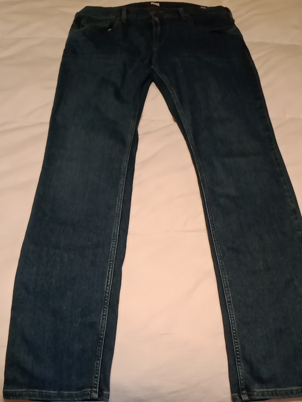 PAIGE Men's Deep Blue Slim Straight Jeans 34x32 Like New